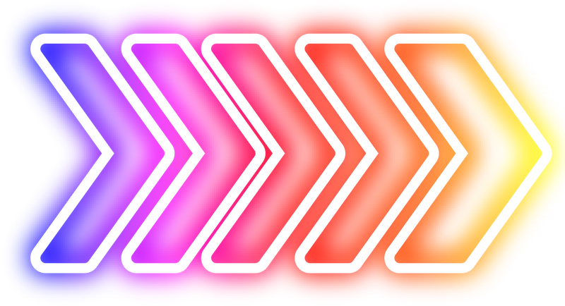 Neon Arrow Decoration